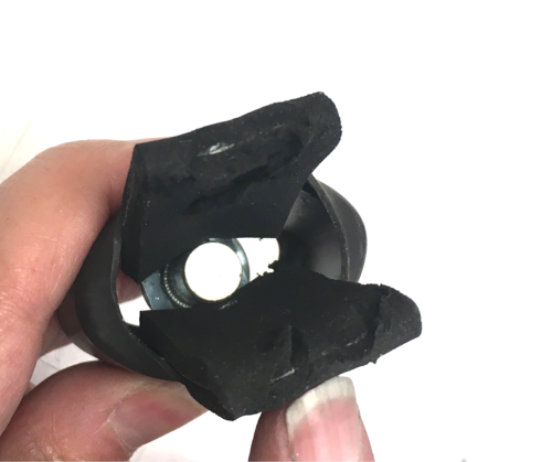 Black rubber grippers for SideWinder