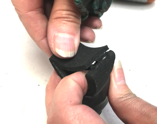 Black rubber grippers for SideWinder